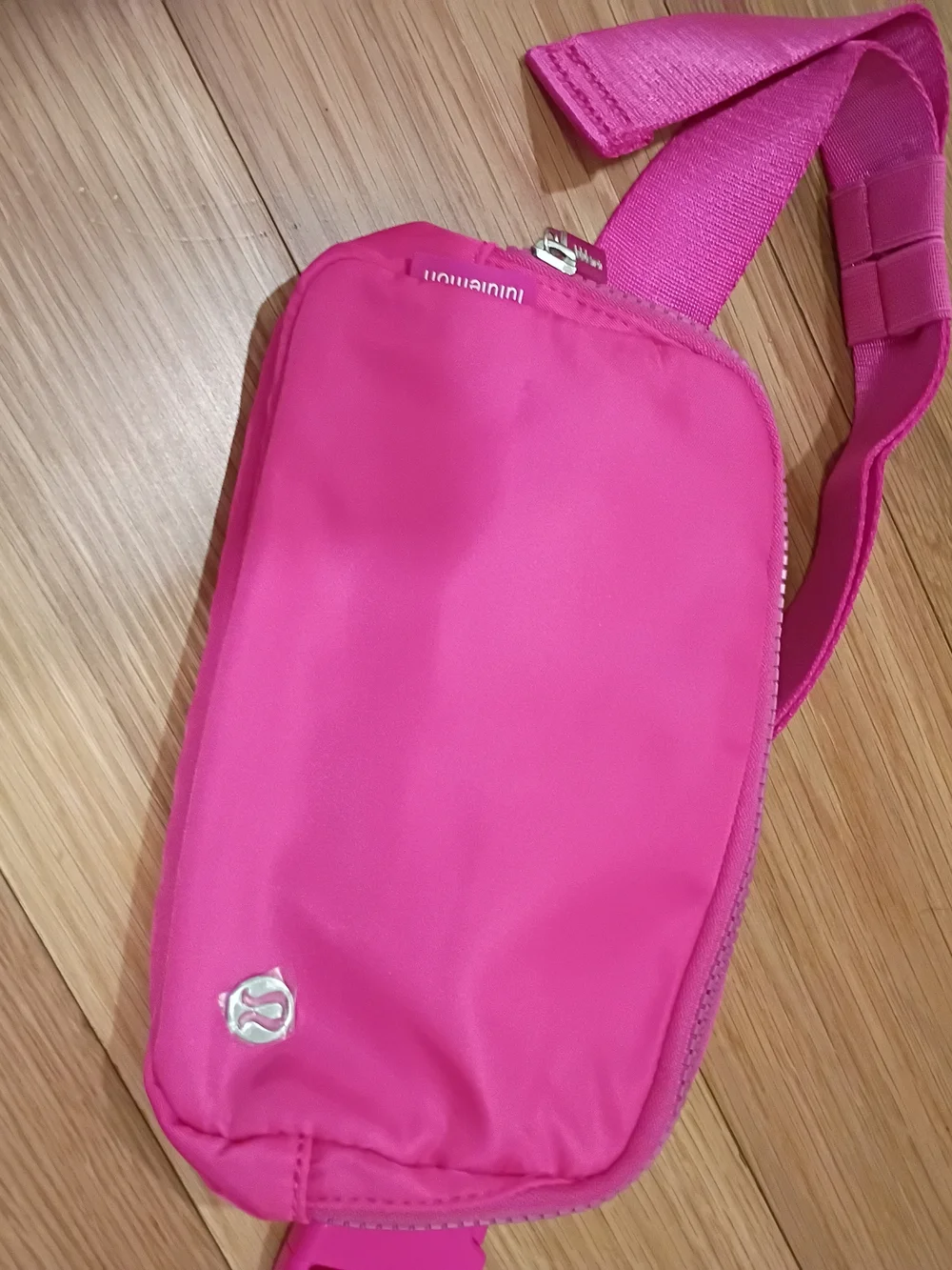 Llululemon athletica Hot Pink belt Bag And Dual Pouch Wristlet Set